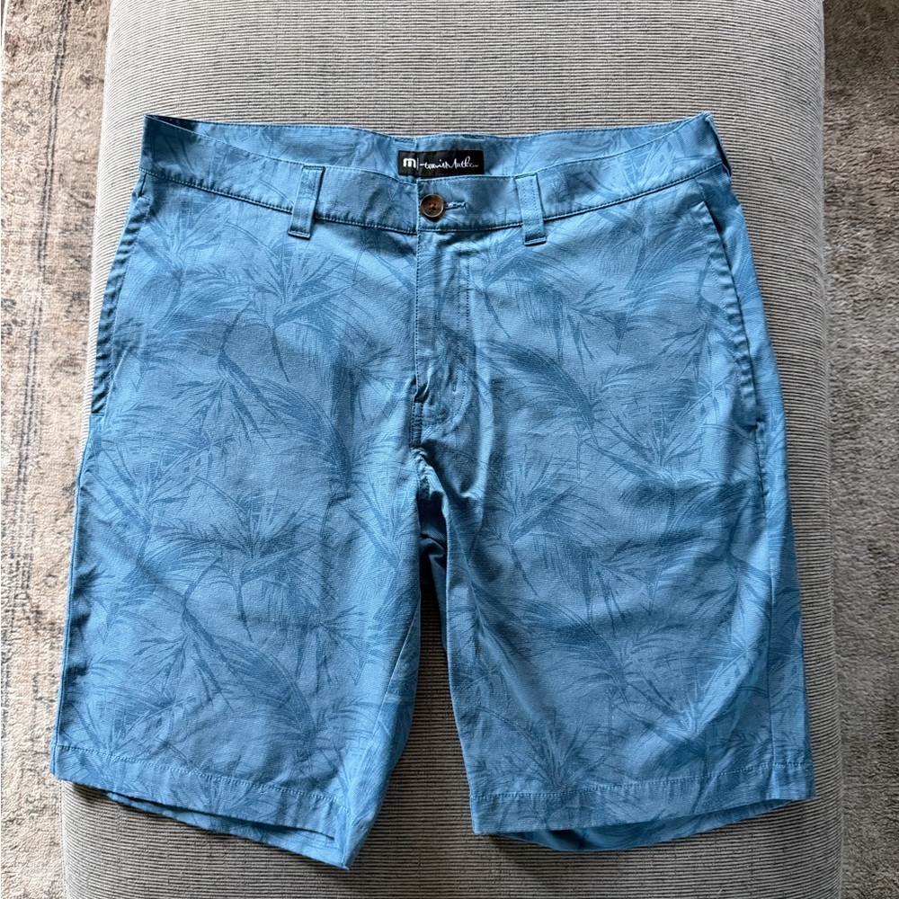 Travis Mathew Blue Palm Men's Shorts
